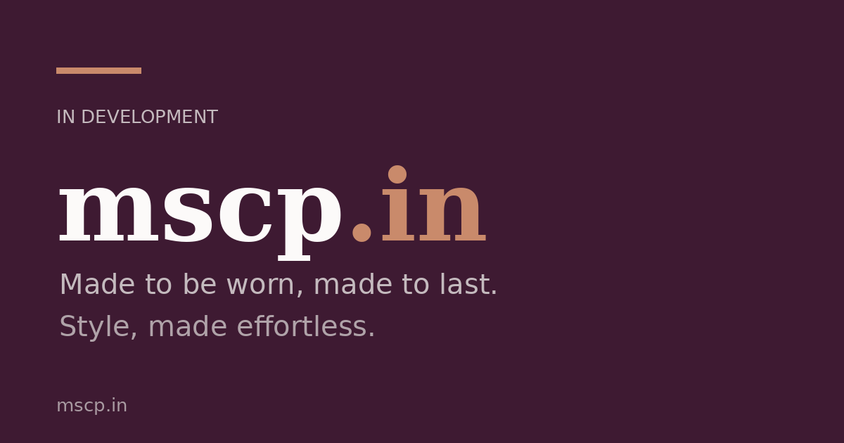 Link preview image for mscp.in